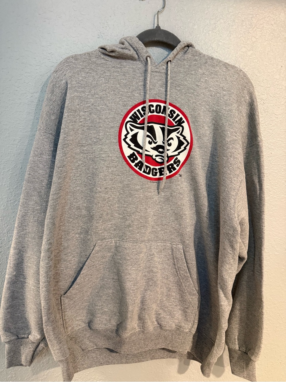 Wisconsin Badgers Gray Hoodie - XL